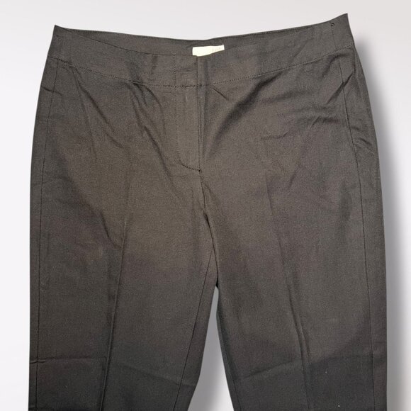 J Jill Black Cotton Stretch Pants Ankle Career Work Trousers Size 8 Petite - Picture 2 of 9